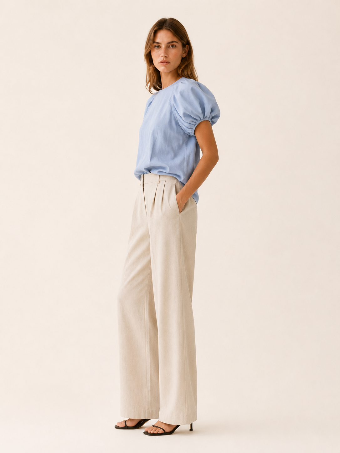 Amelia | Women's Puff Sleeve Loose Fit T-Shirt