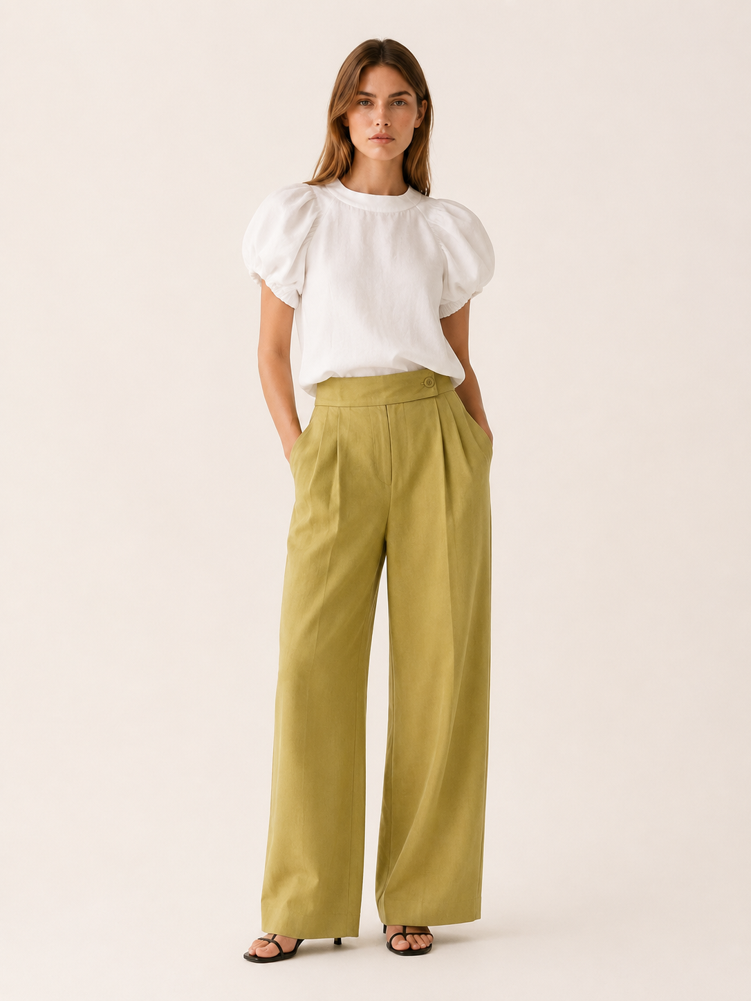 Amelia | Women's Puff Sleeve Loose Fit T-Shirt