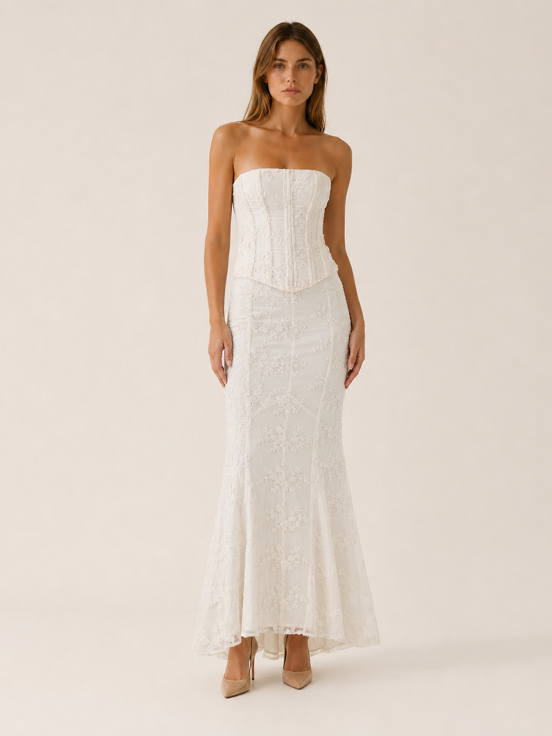 Seraphina | Corset Maxi Dress with Mermaid Hem