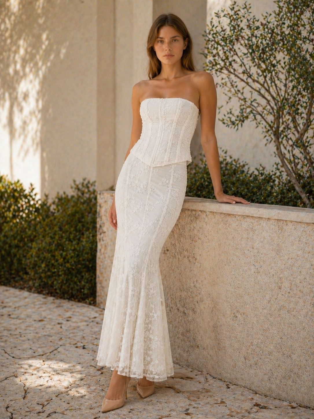 Seraphina | Corset Maxi Dress with Mermaid Hem