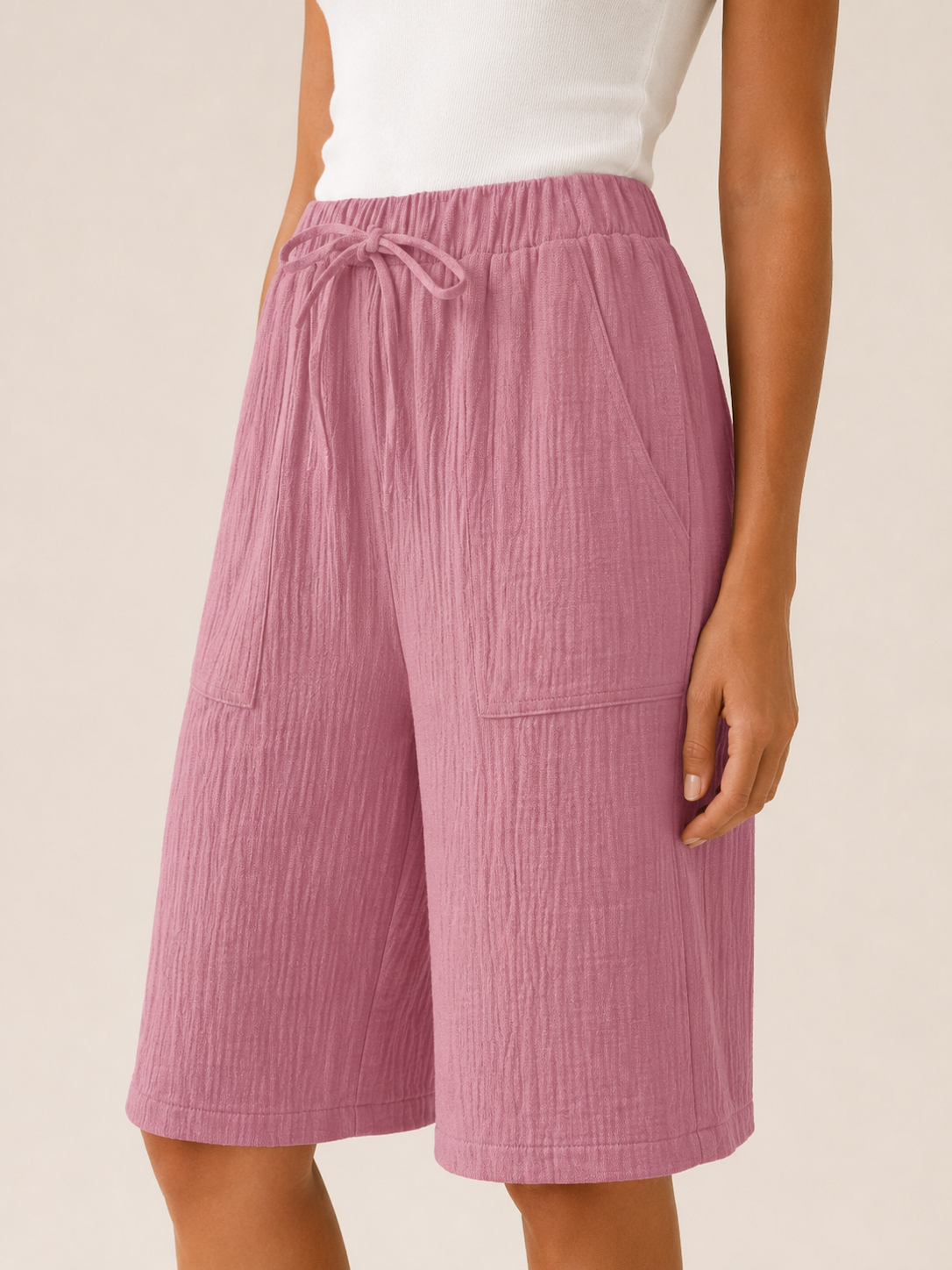 Adora | Women's Wide Leg Drawstring Summer Shorts