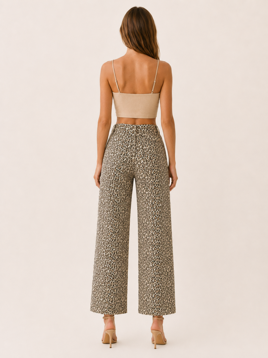 Alba | Women's Leopard Print Straight Leg Pants