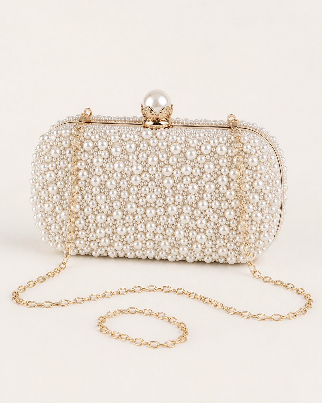 Althea | Women's Pearl Kiss Lock Evening Clutch Bag