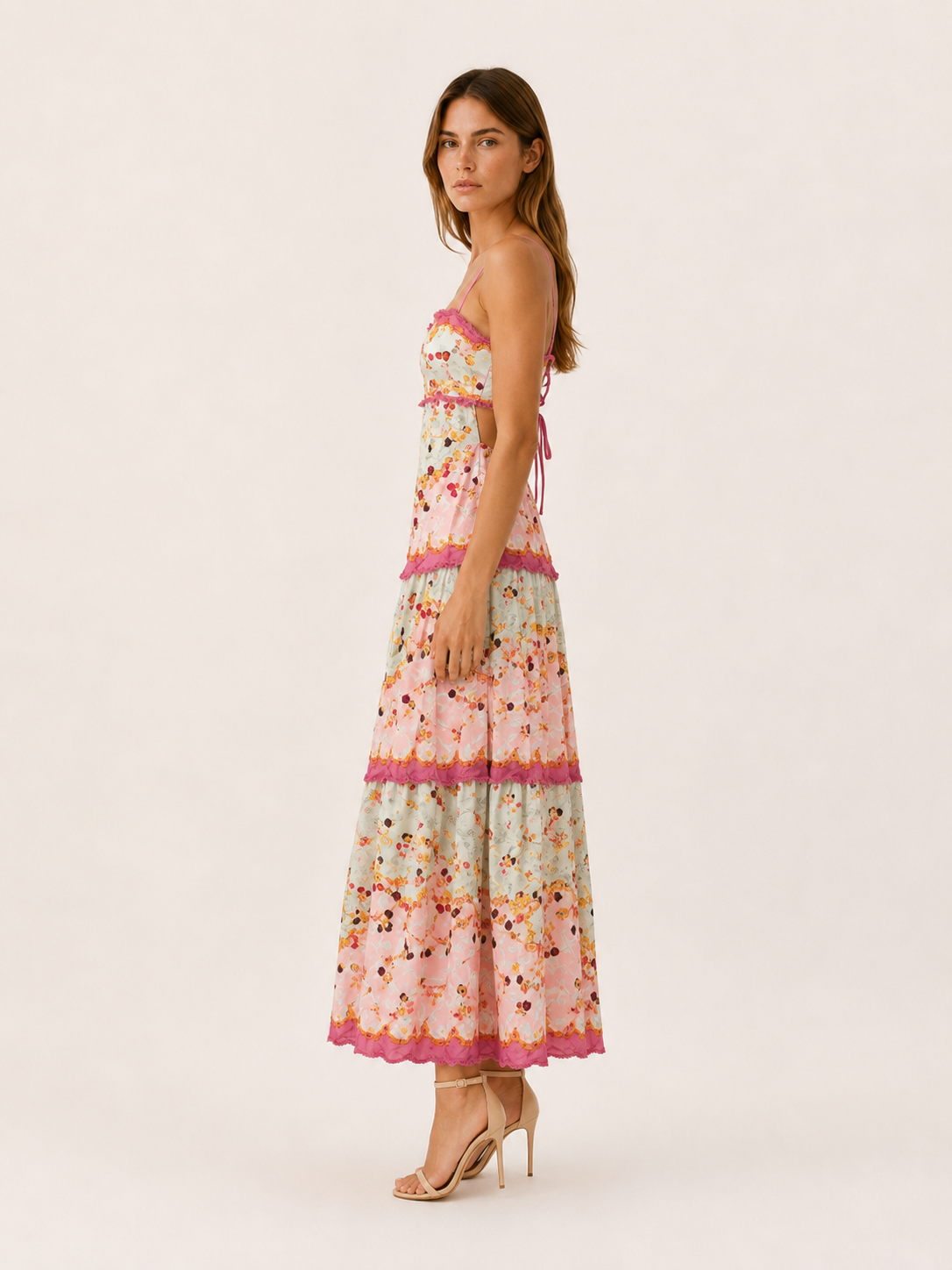 Annika | Tiered Maxi Dress with Ruffle Skirt