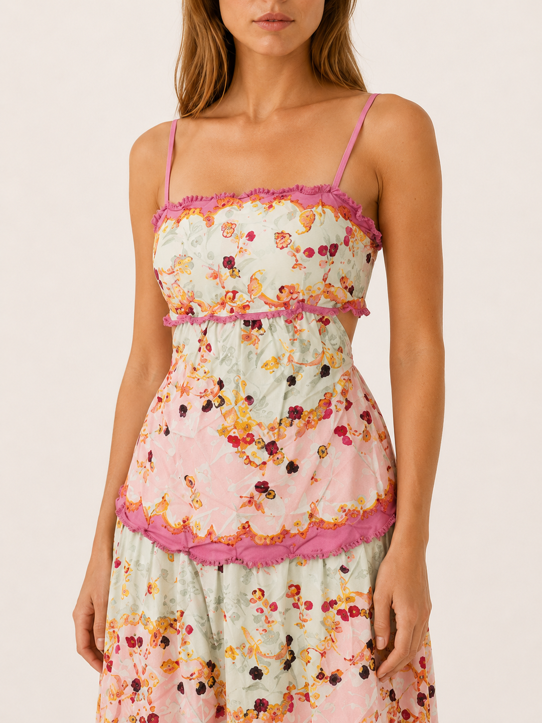 Annika | Tiered Maxi Dress with Ruffle Skirt