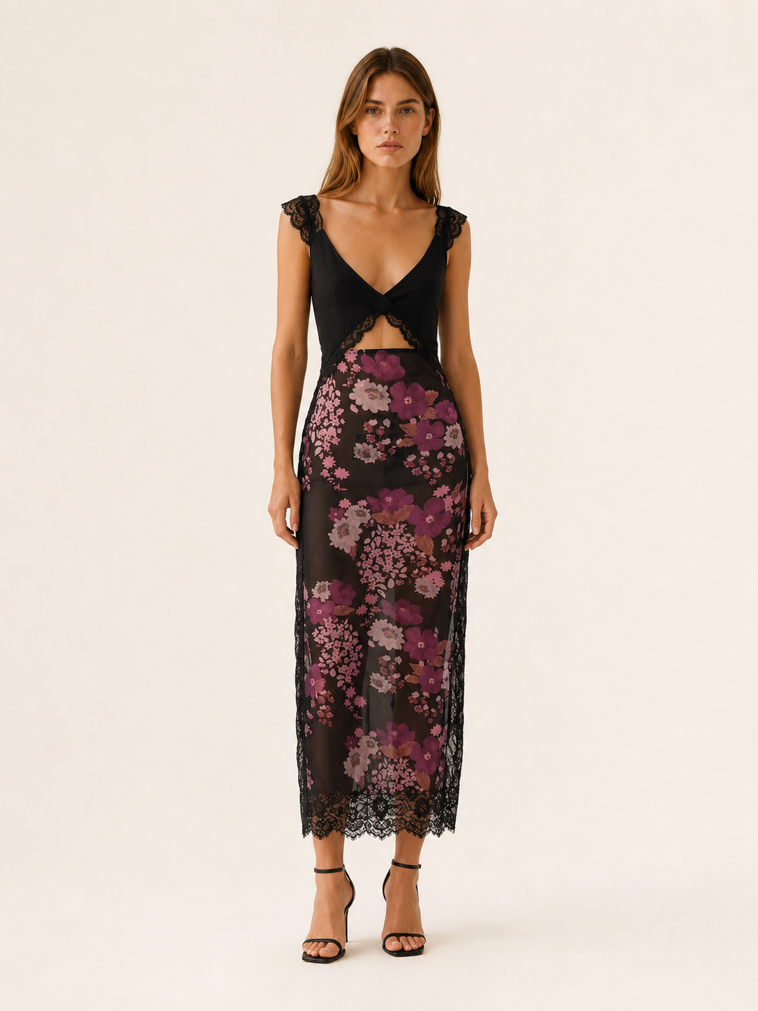 Asha | Wedding Guest Maxi Dress with Side Slit