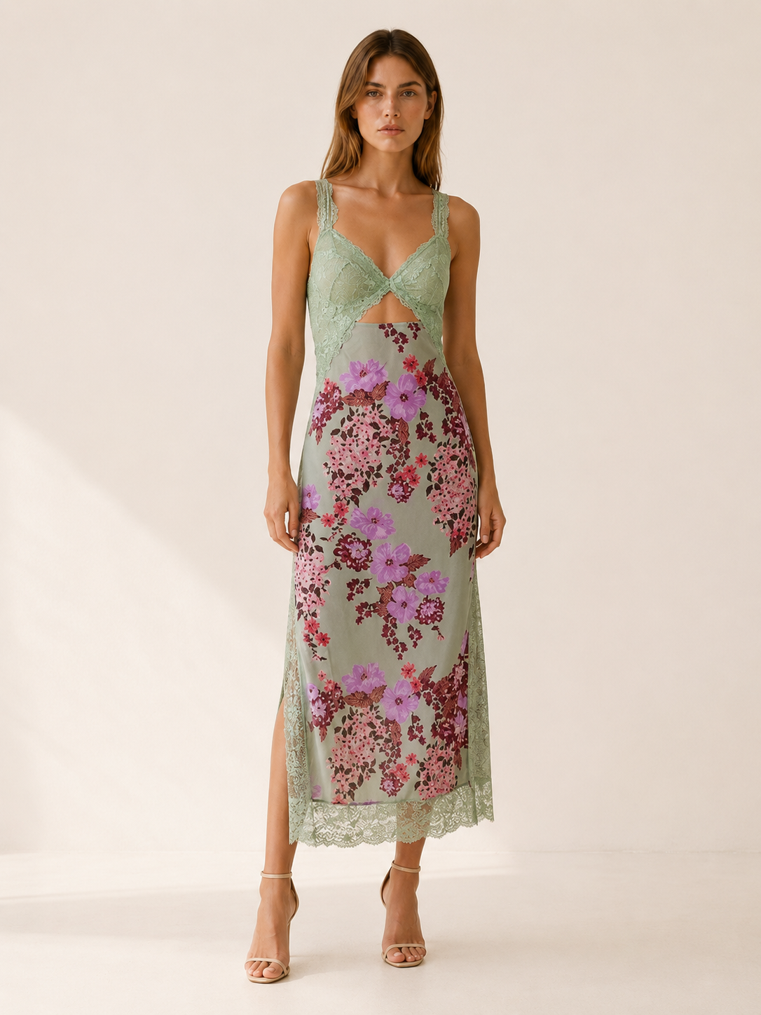 Asha | Wedding Guest Maxi Dress with Side Slit