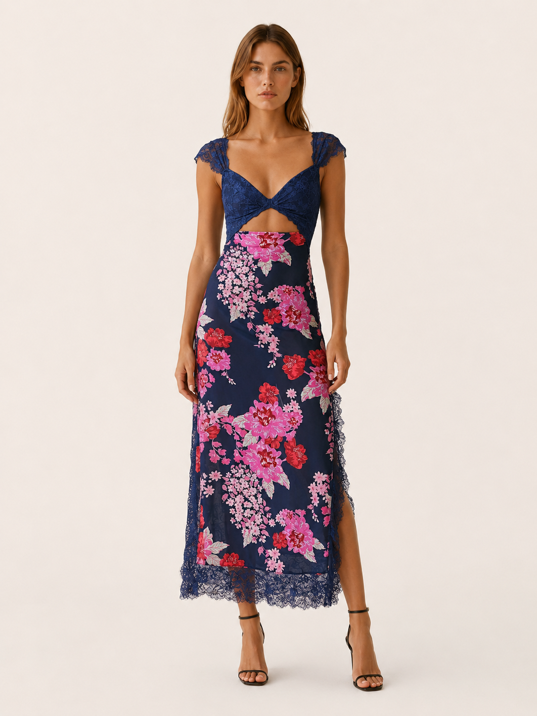 Asha | Wedding Guest Maxi Dress with Side Slit