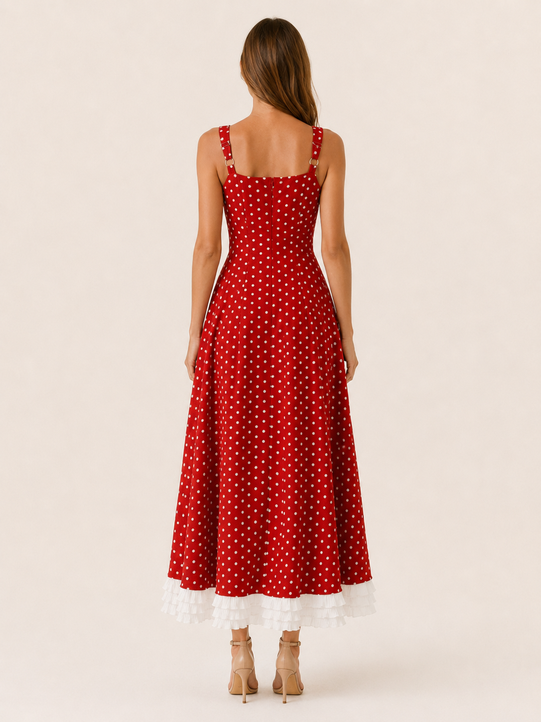 Aurette | Chiffon Maxi Dress with Patchwork Detail Sundress