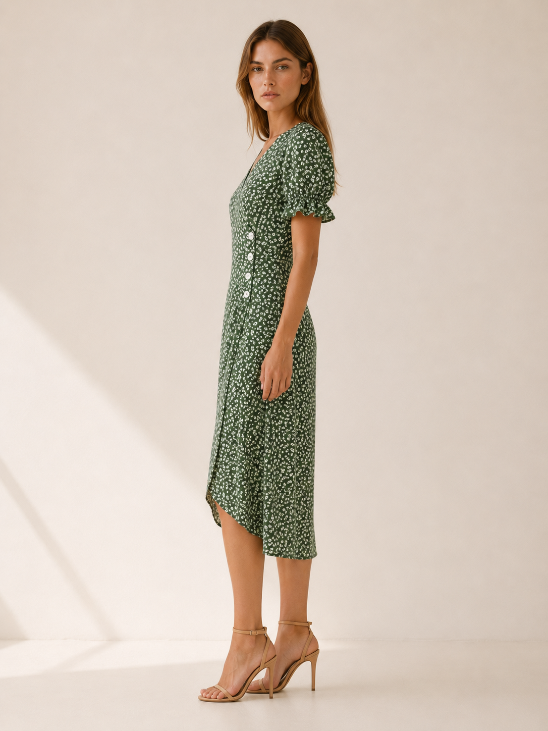 Aviana | Midi Dress with Wrap Front
