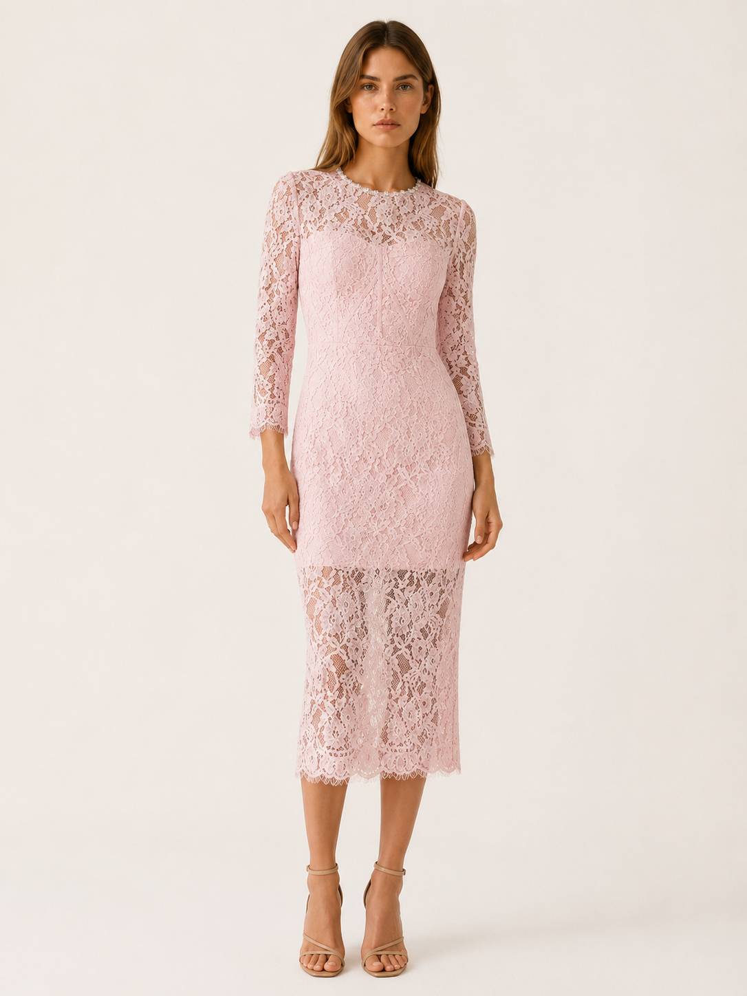 Avina | Midi Dress with Long Sleeves