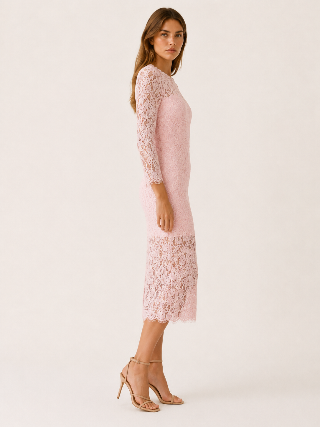 Avina | Midi Dress with Long Sleeves
