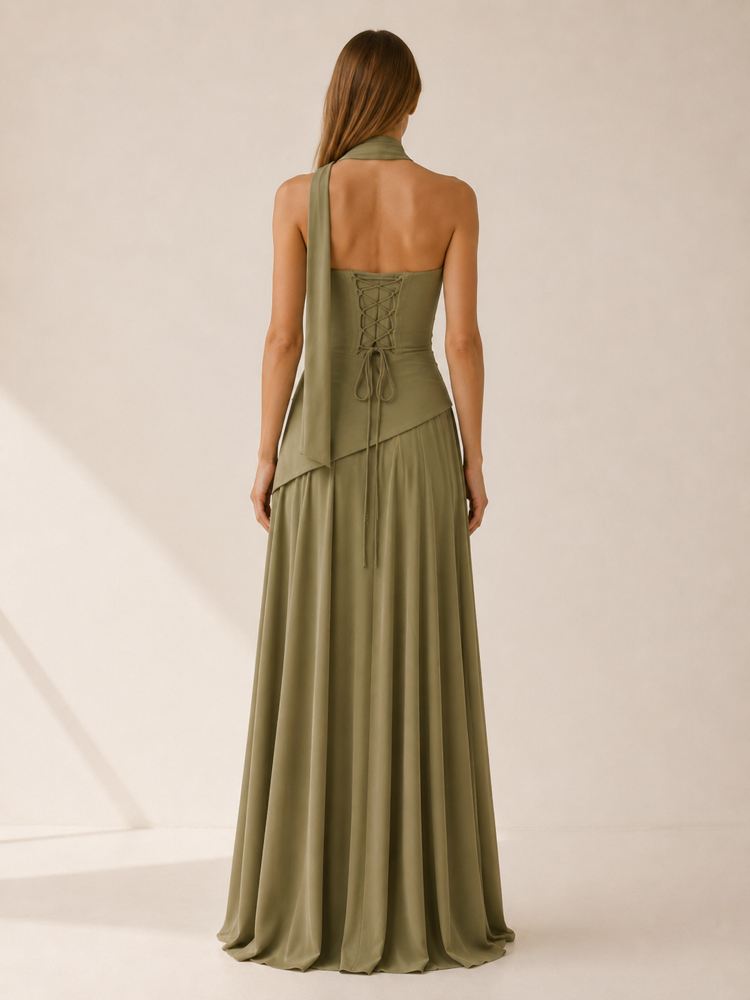 Aviva | Strapless Maxi Dress with Draped Detail