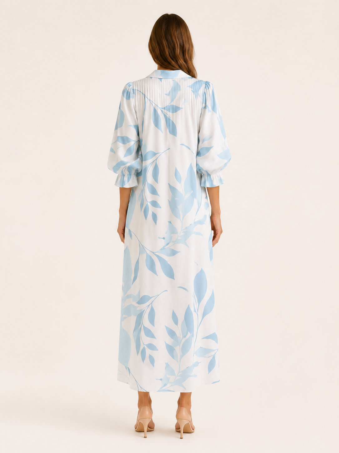 Avrienne | Boho Maxi Dress with Printed Detail