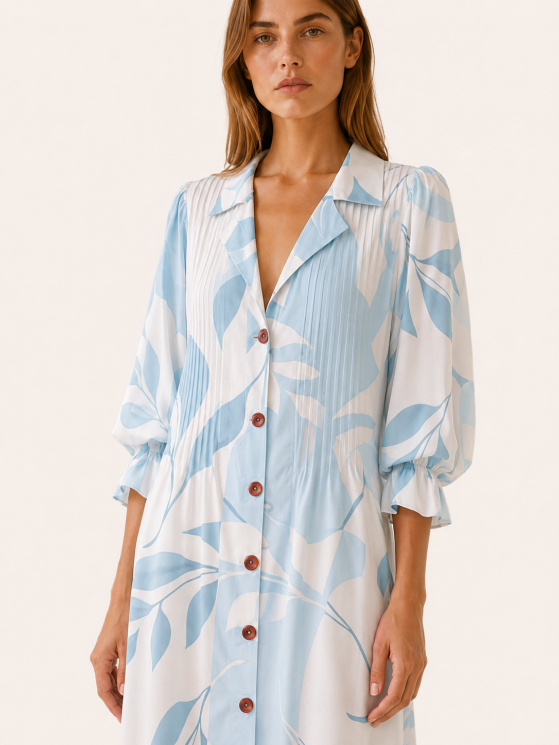 Avrienne | Boho Maxi Dress with Printed Detail