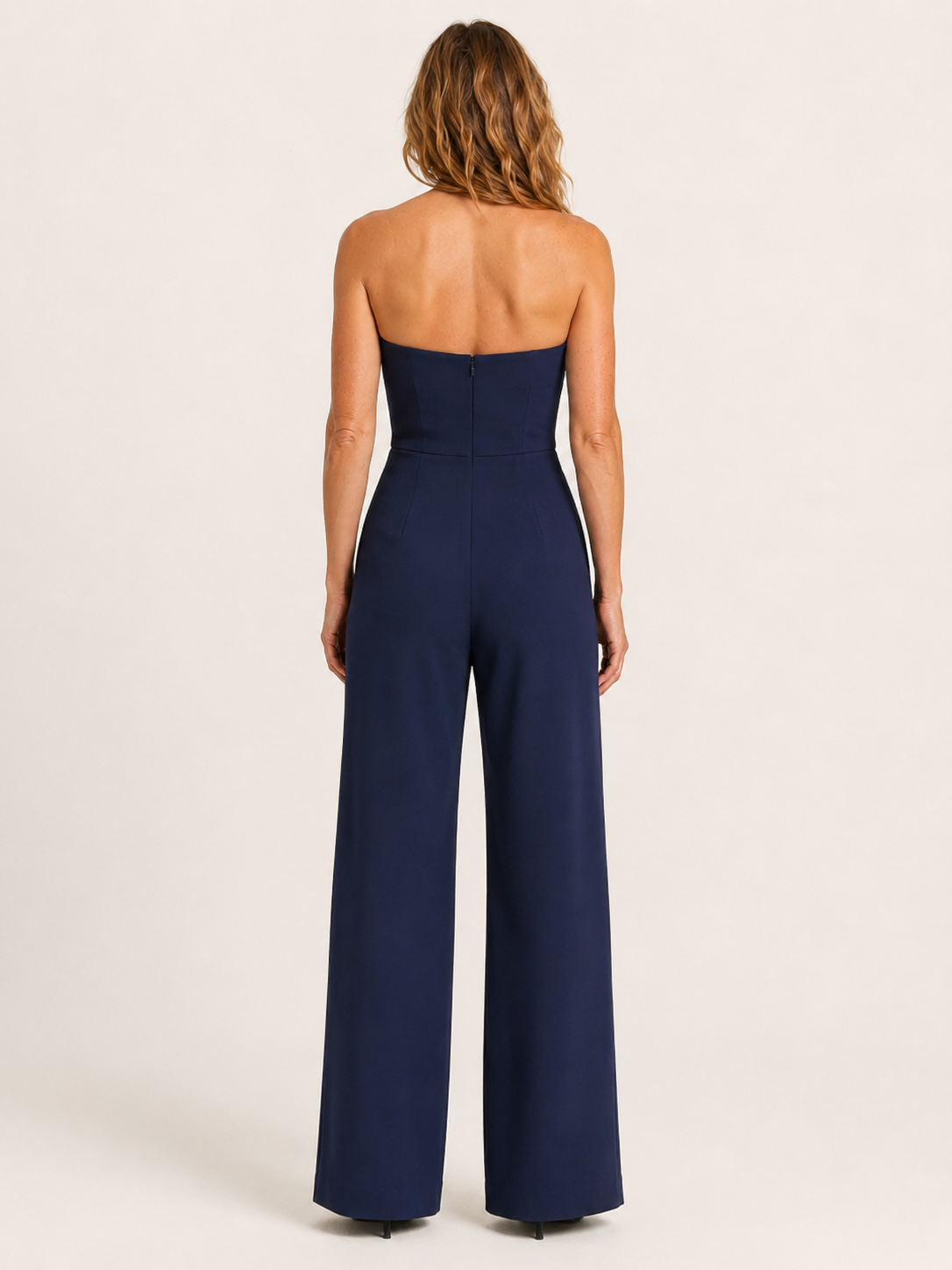 Billie | Women's Strapless Wide Leg Cocktail Jumpsuit