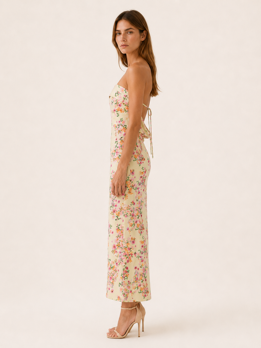 Brenley | Summer Maxi Dress with Strapless Neckline