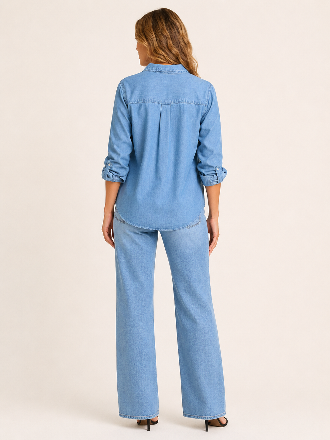 Brielle | Women's Relaxed Denim Button Front Shirt