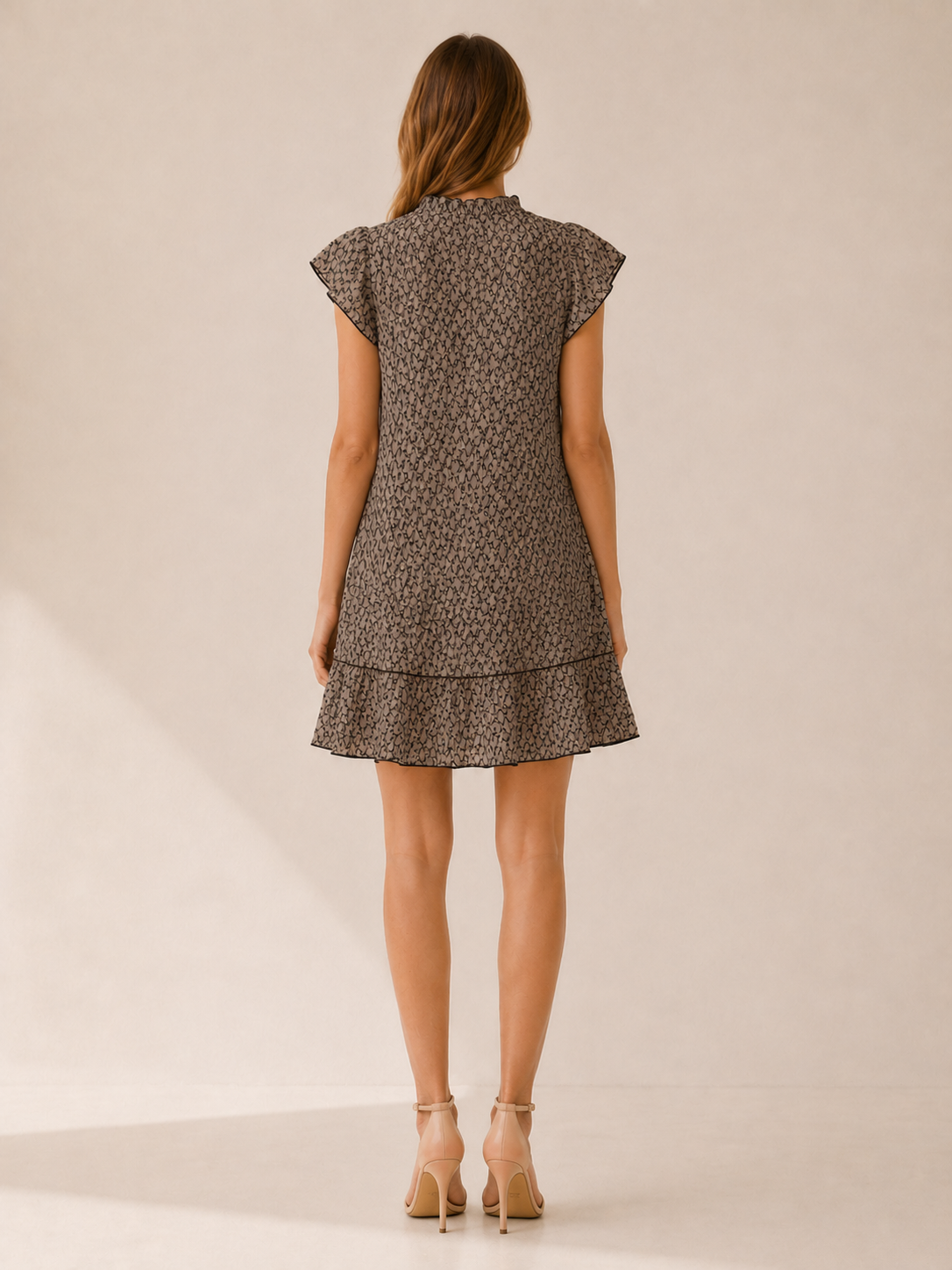 Camden | Summer Printed Mini Dress with Ruffle Hem