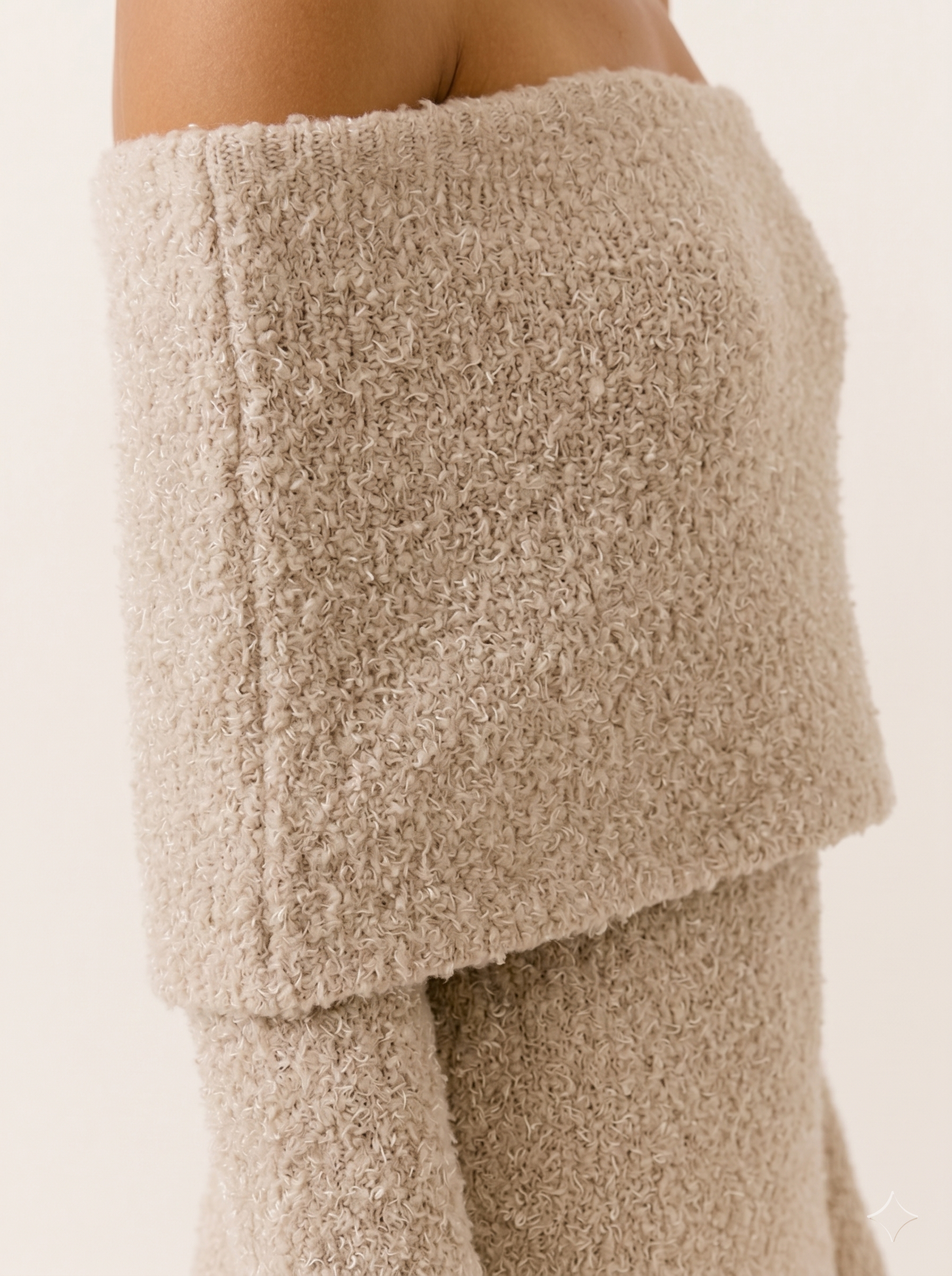 Carina | Knit Maxi Dress with Off Shoulder Neckline