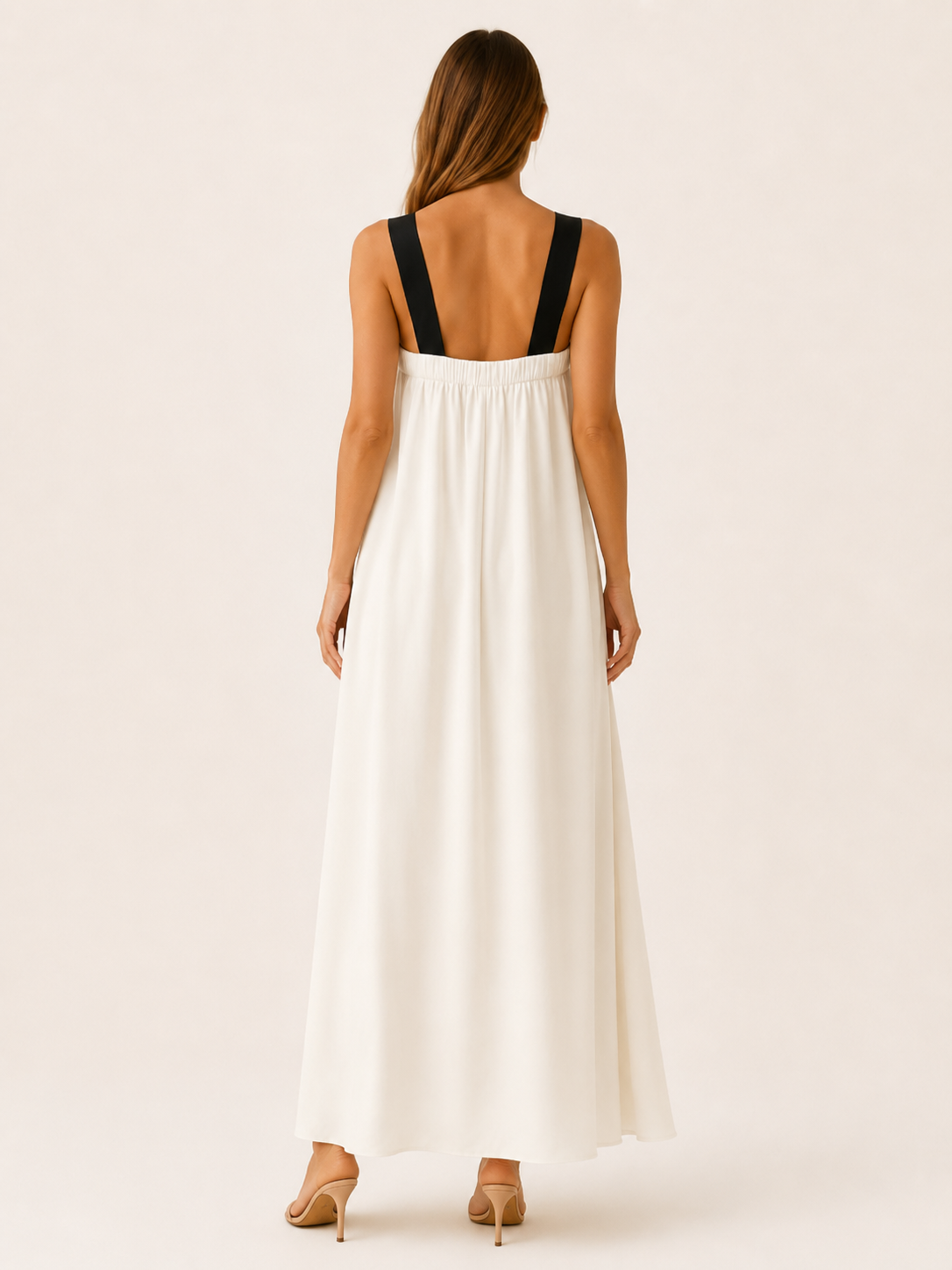 Carla | Cross Neck Maxi Dress with A-Line Fit