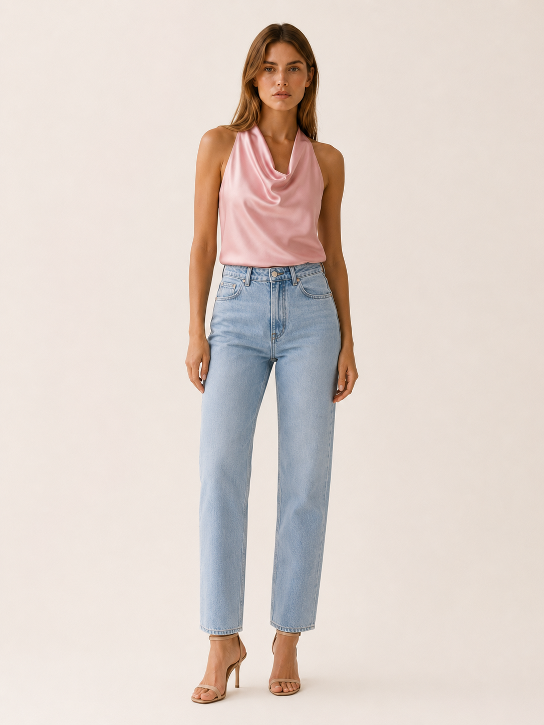 Cecily | Women's Draped Neck Halter Top