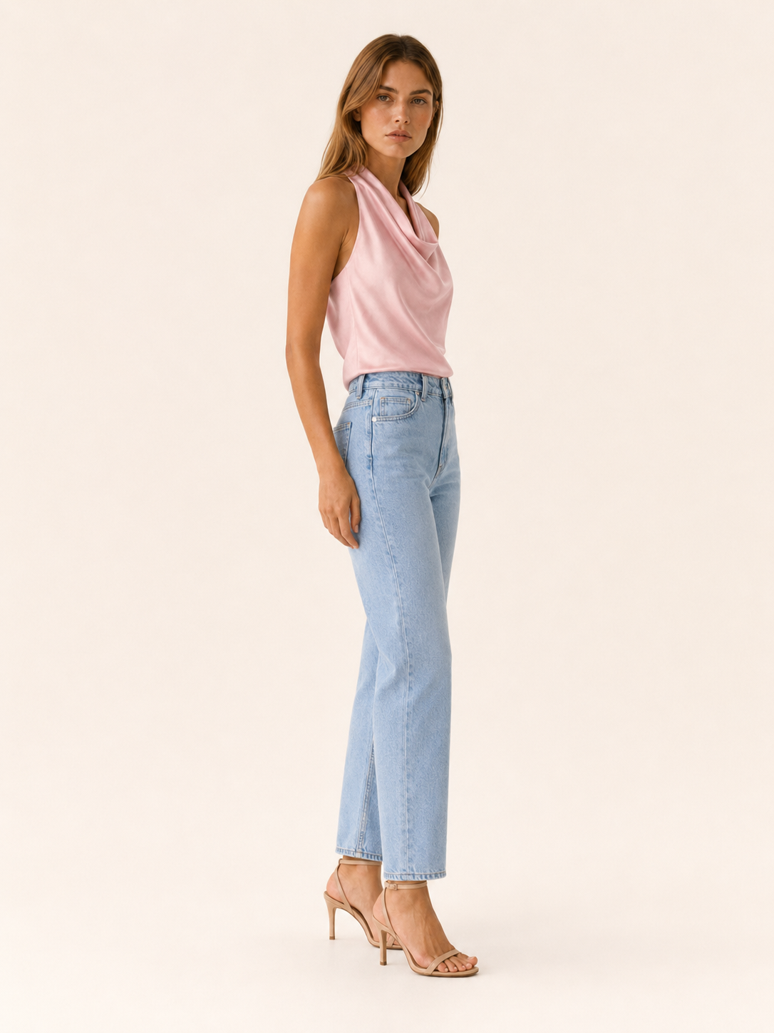 Cecily | Women's Draped Neck Halter Top