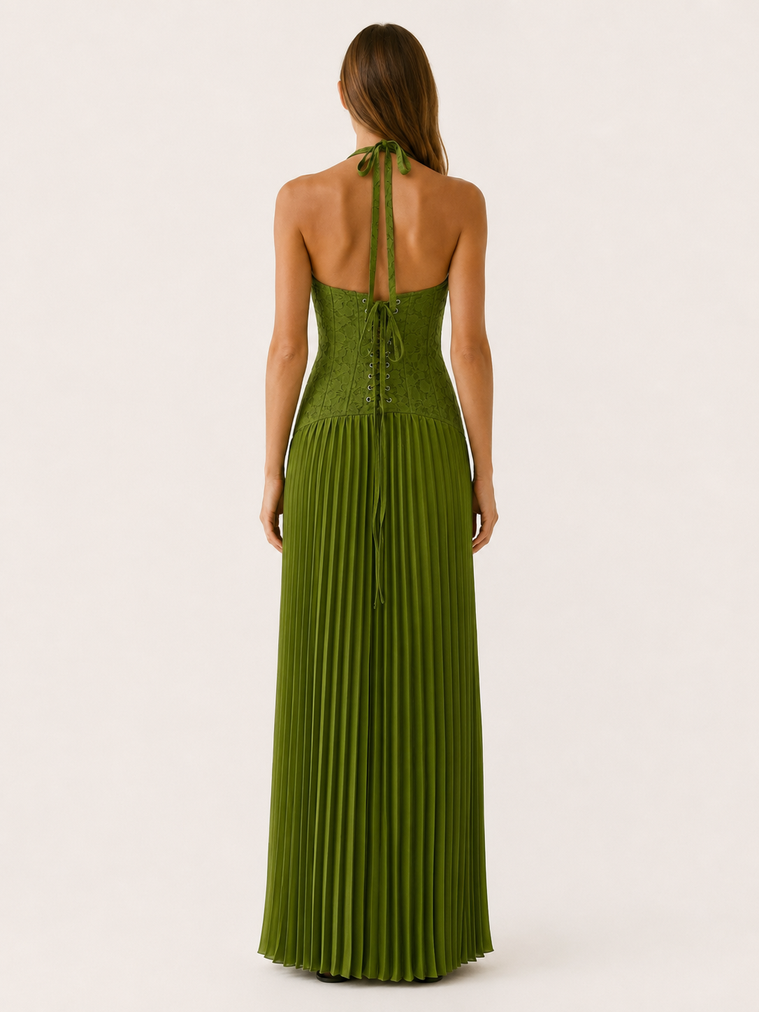 Clarisse | Occasion Wear Maxi Dress with Pleated Skirt