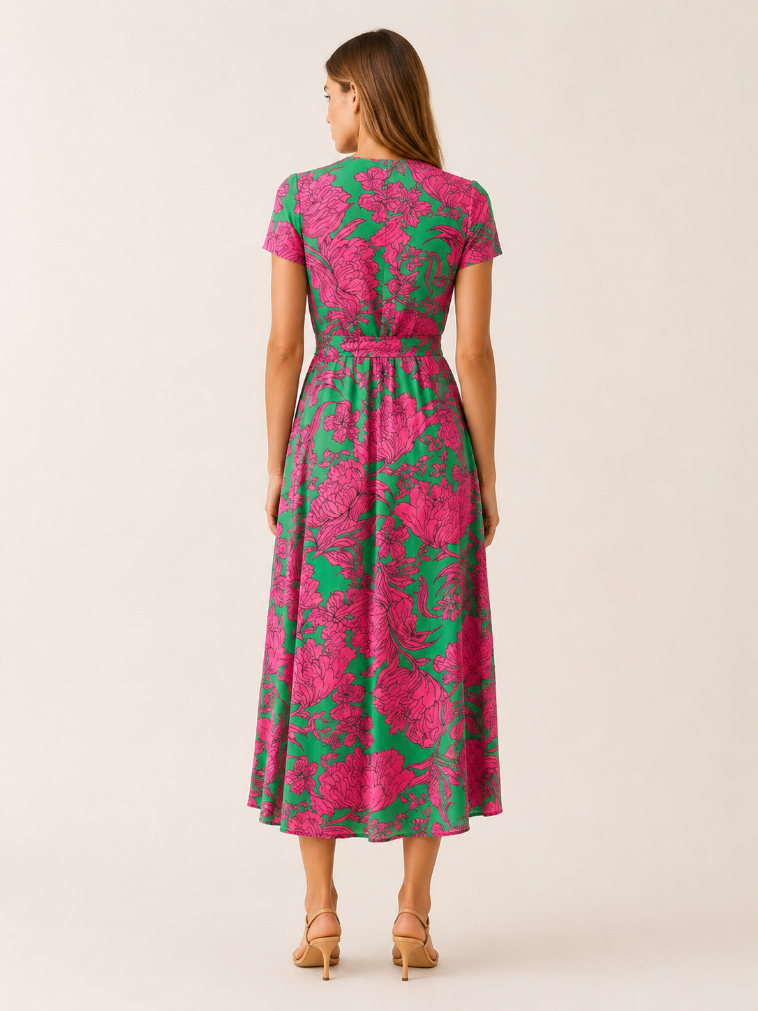 Cressida | Midi Dress with Wrap Front