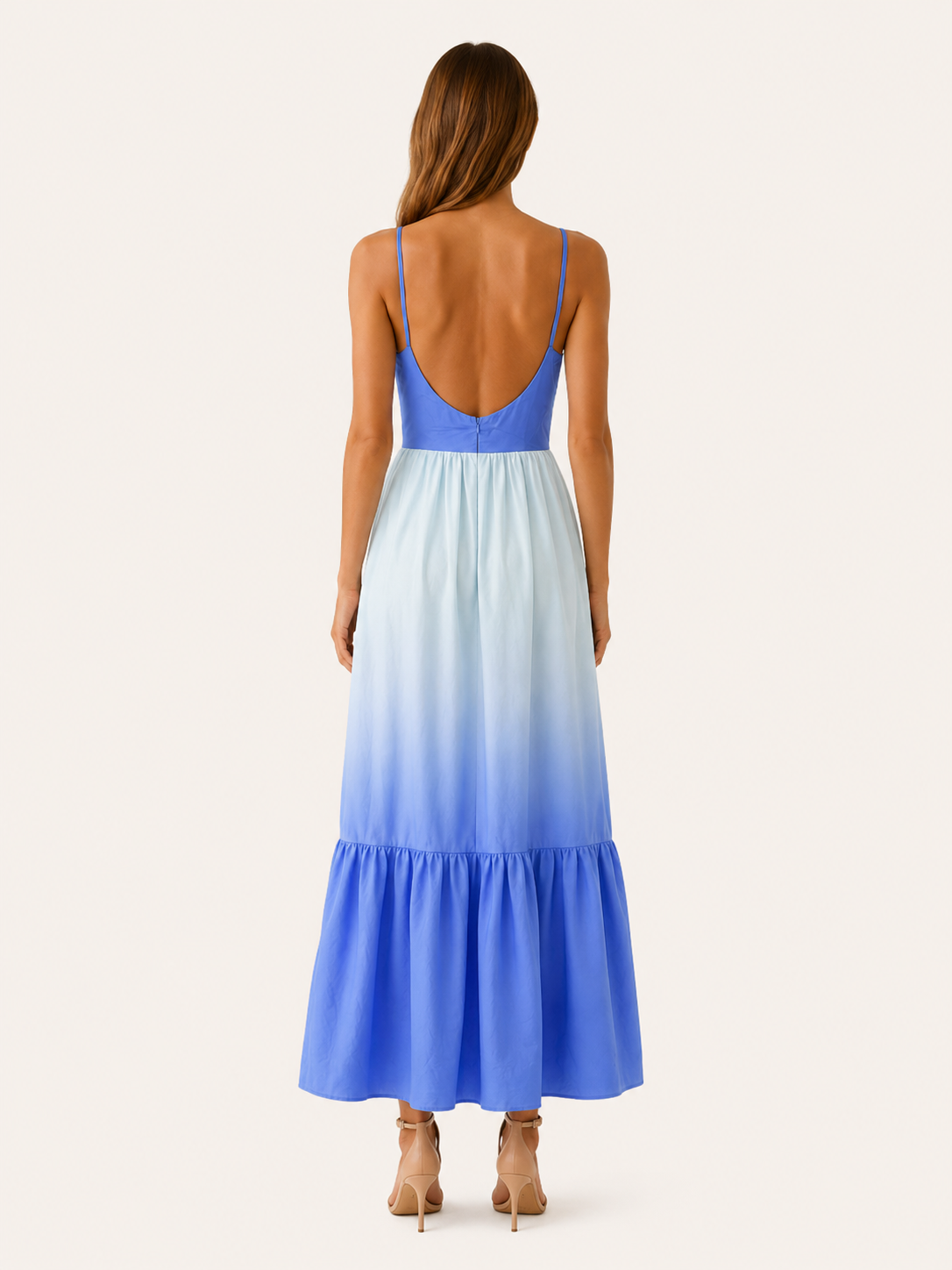 Liora | Cut Out Maxi Dress with Tiered Skirt