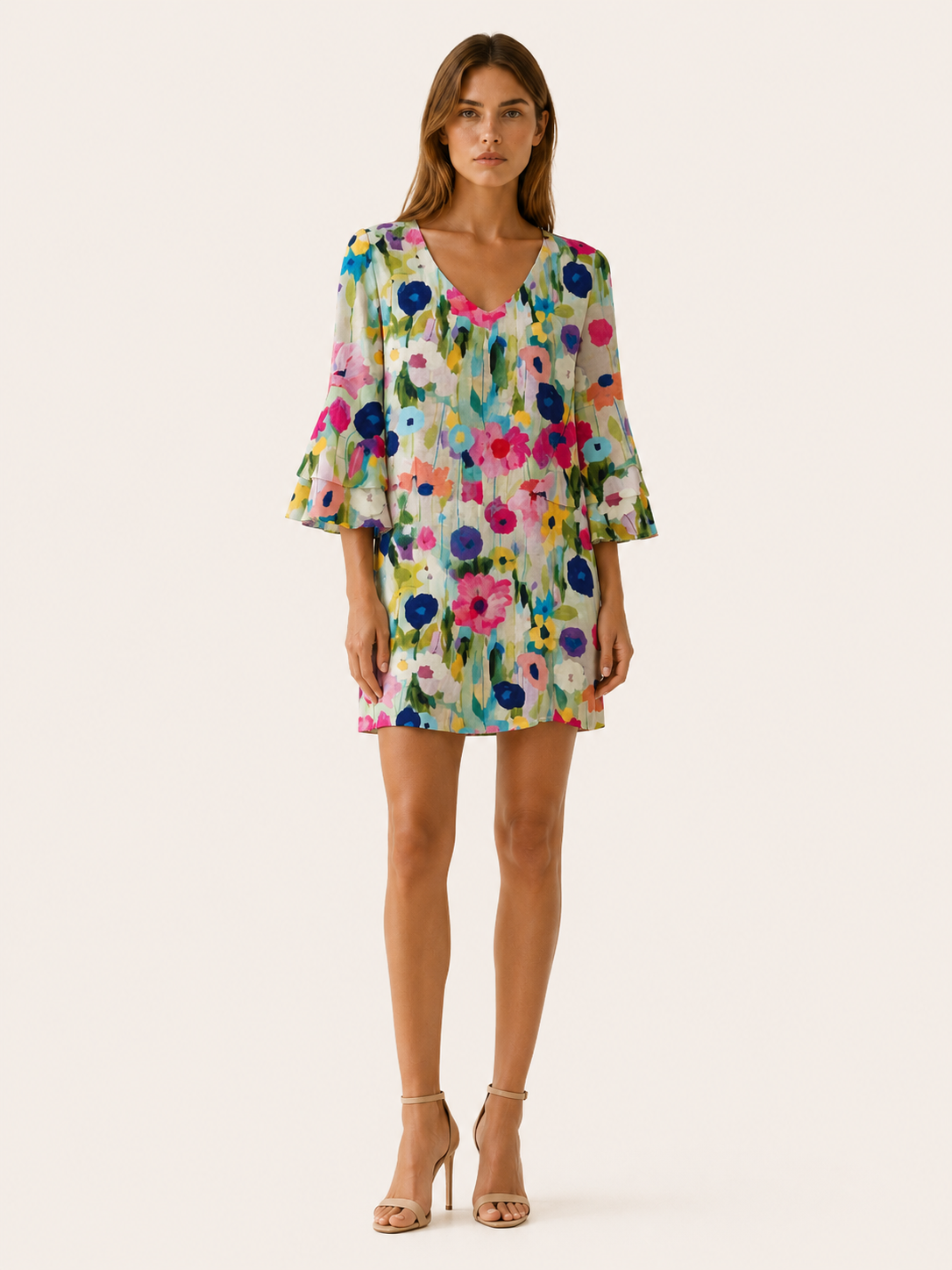 Diana | Mini Dress with V Neck