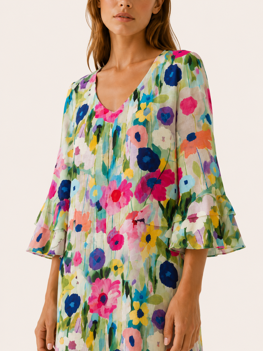 Diana | Mini Dress with V Neck