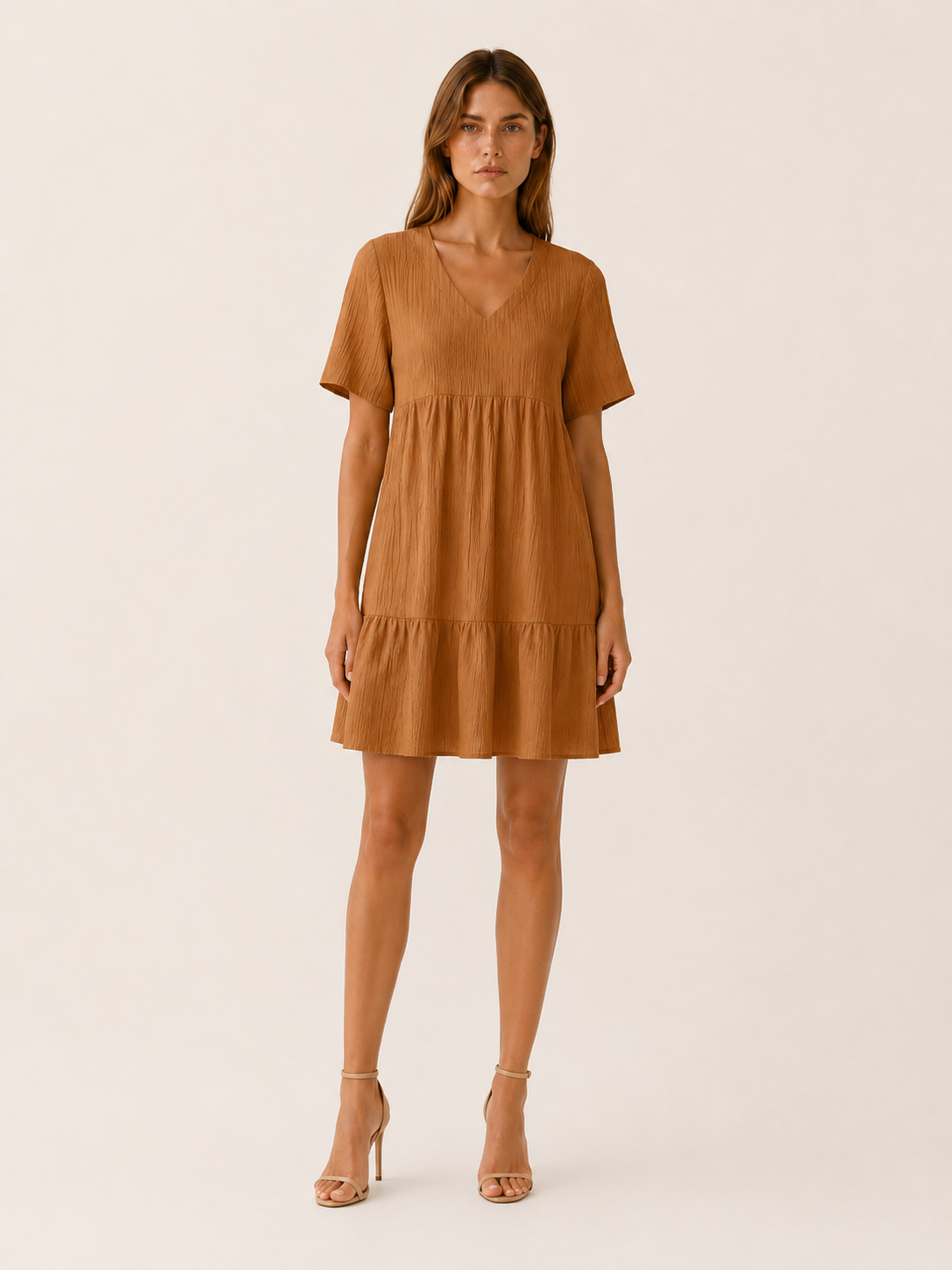 Eden | Casual Summer Dress with V Neck Mini