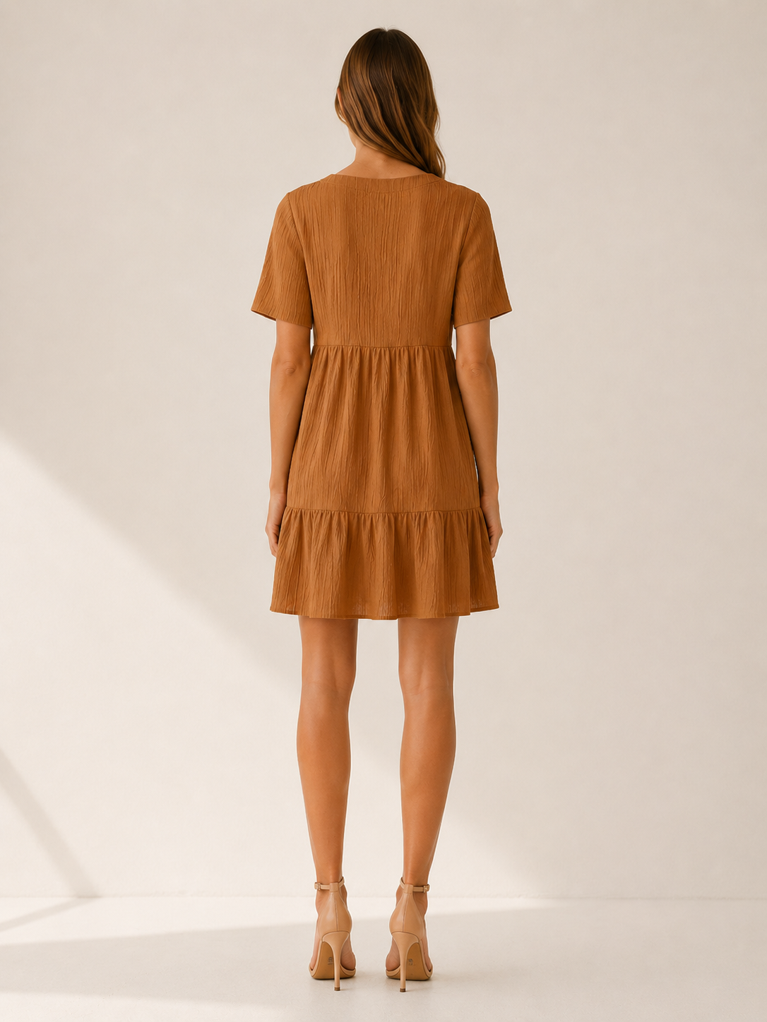 Eden | Casual Summer Dress with V Neck Mini