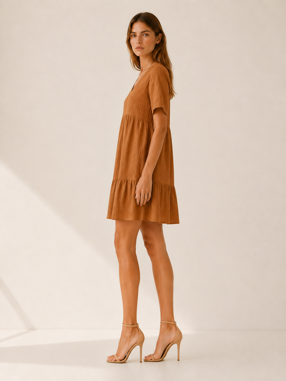 Eden | Casual Summer Dress with V Neck Mini