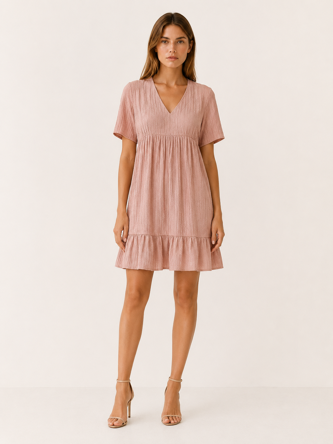 Eden | Casual Summer Dress with V Neck Mini
