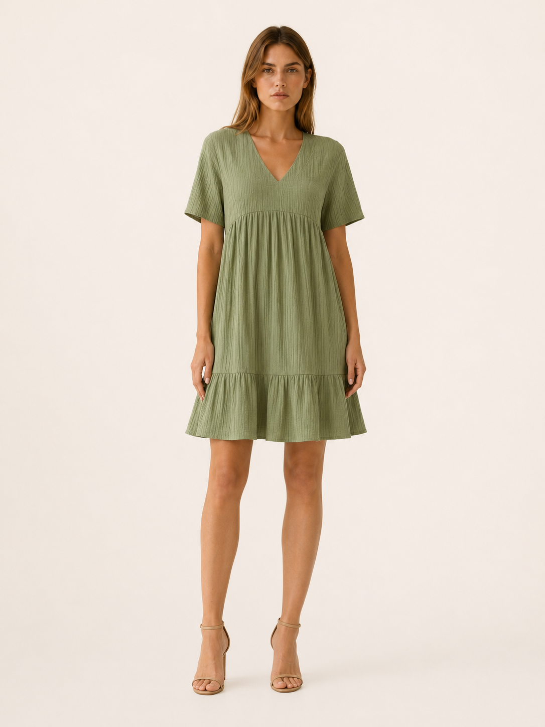 Eden | Casual Summer Dress with V Neck Mini