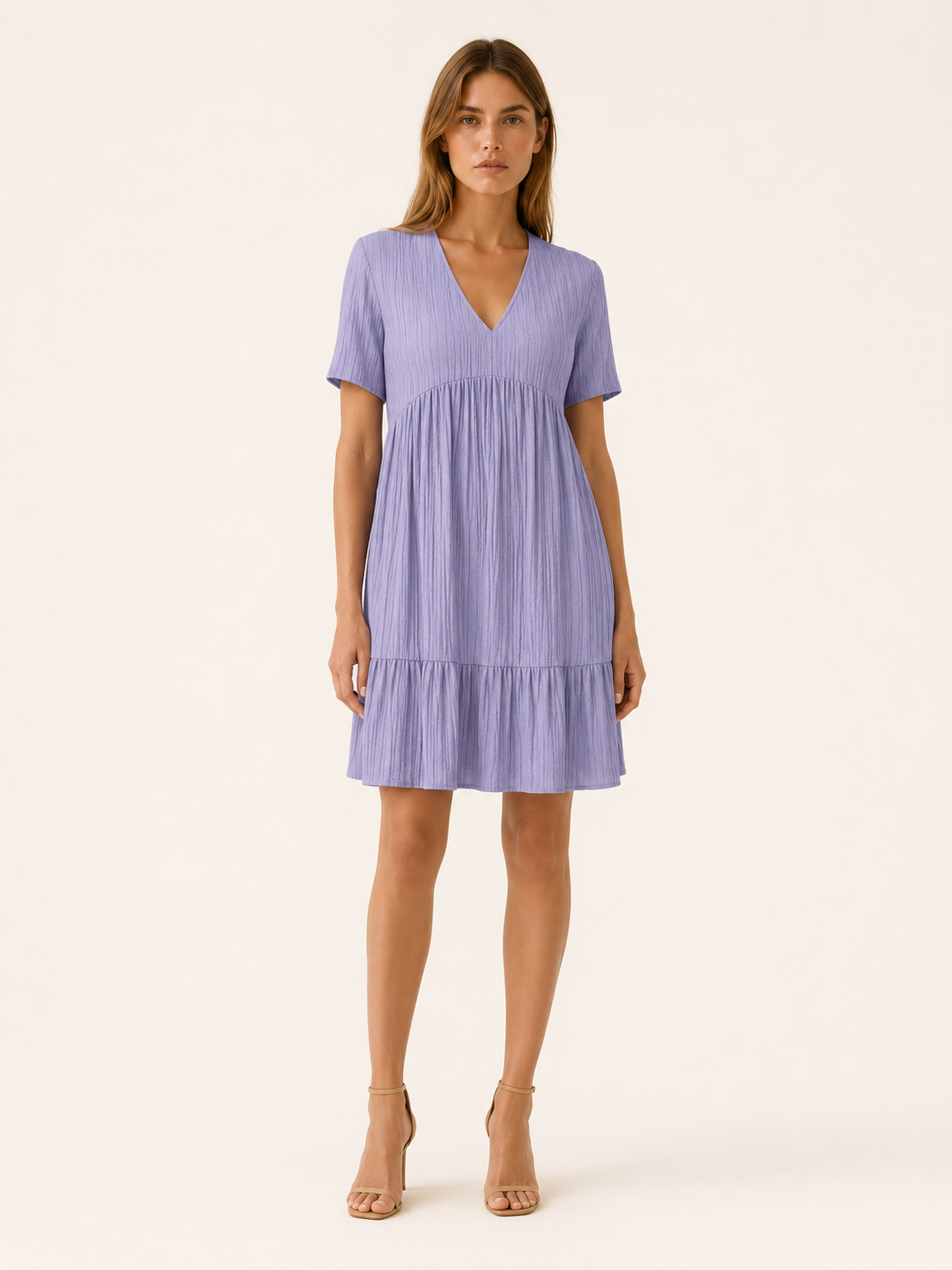 Eden | Casual Summer Dress with V Neck Mini