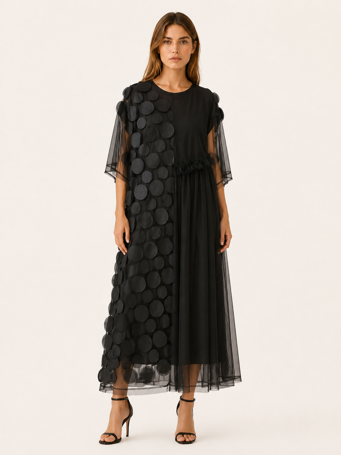 Elfrida | Party Dress with Asymmetric Overlay