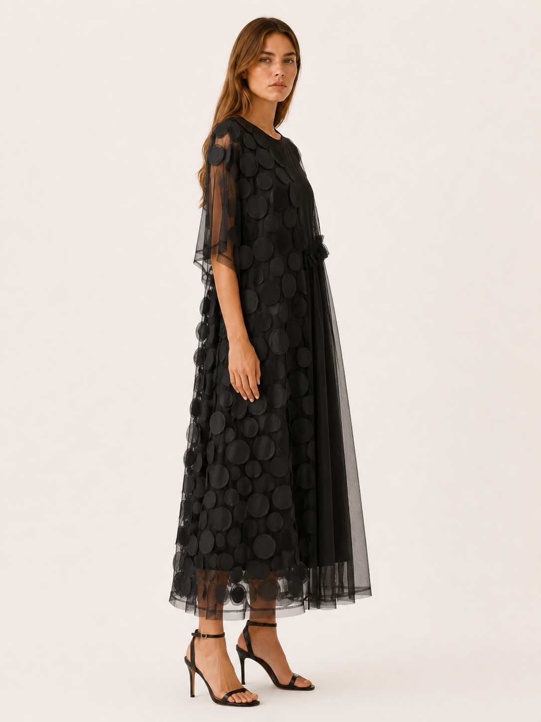 Elfrida | Party Dress with Asymmetric Overlay