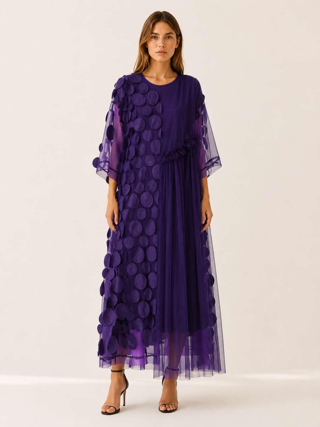 Elfrida | Party Dress with Asymmetric Overlay