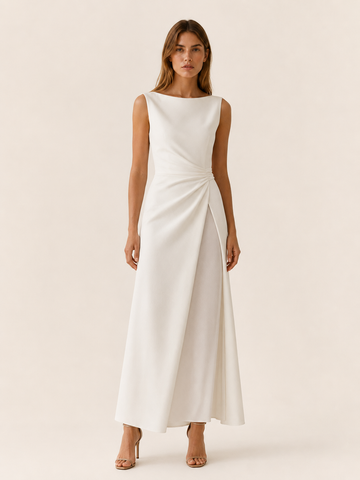 Ellory | Sleeveless Maxi Dress with Draped Waist