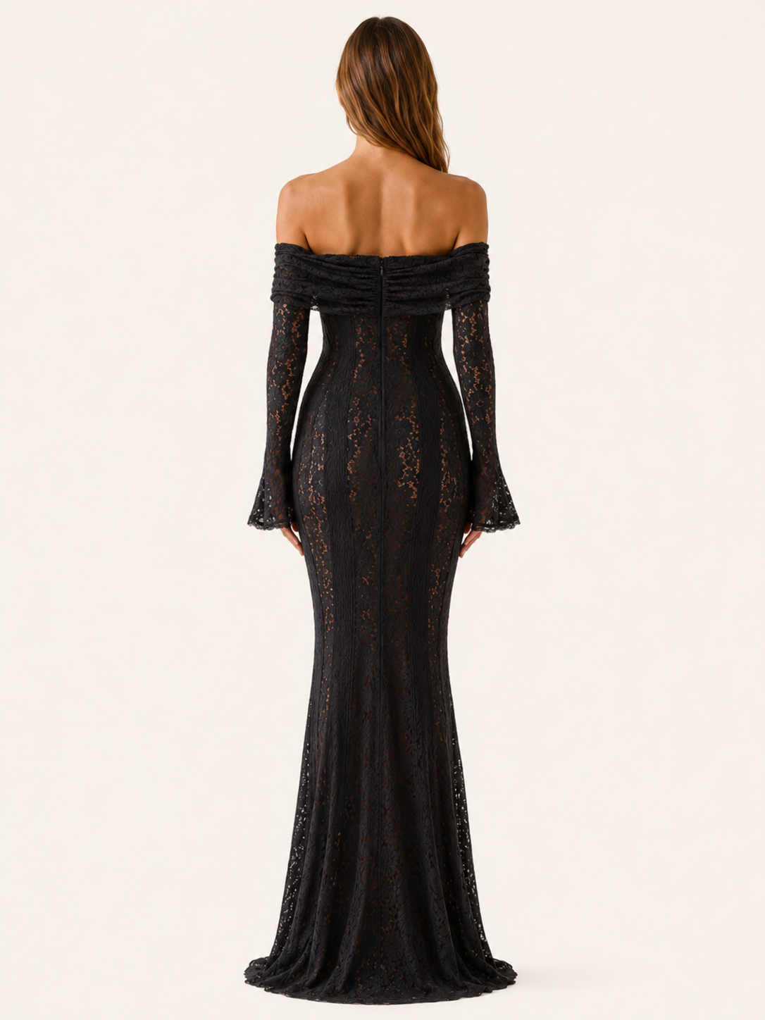 Eryndel | Maxi Dress with Off-Shoulder Neckline
