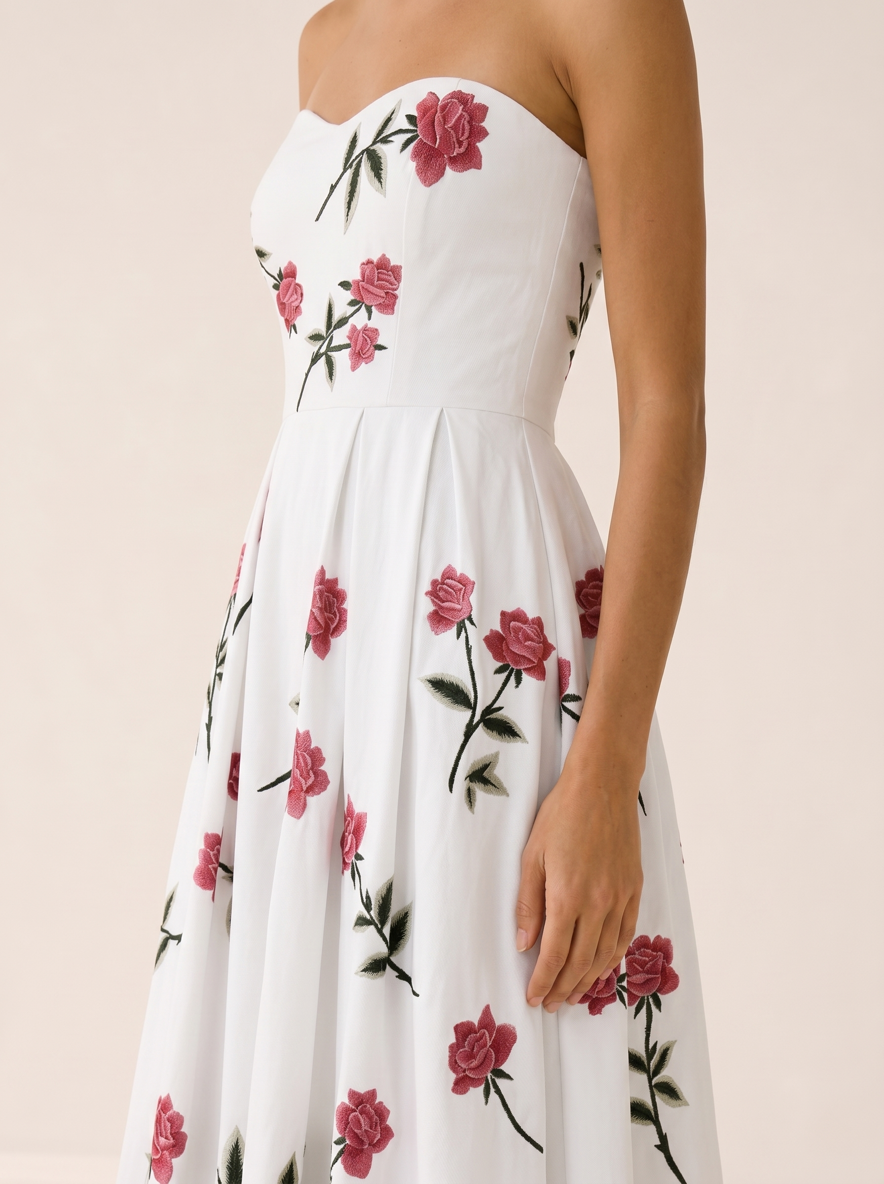 Esmira | Occasion Wear Midi Dress with A-Line Skirt