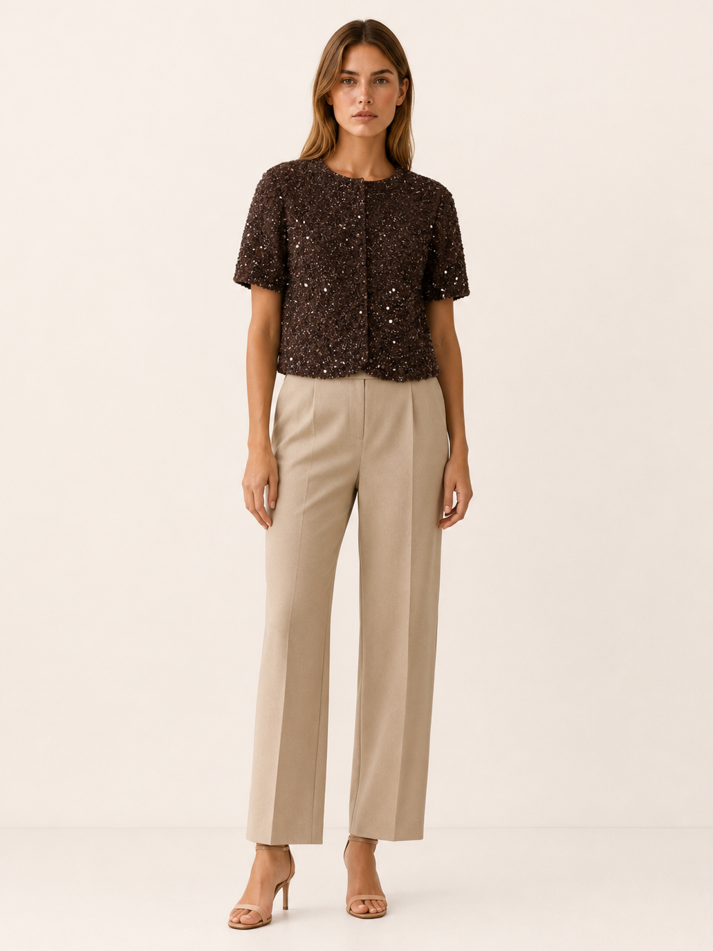 Greer | Women's Sequin Puff Sleeve Party Top