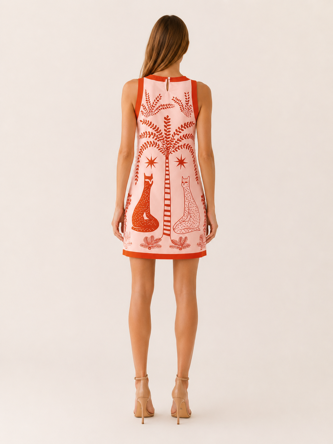 Hadassa | Printed Mini Dress with Sleeveless A-Line Shape