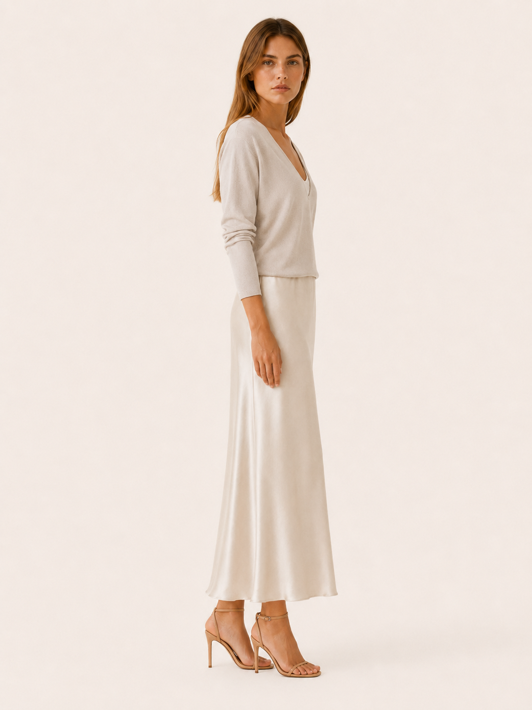 Harlow | Women's V Neck Knit Dress Set