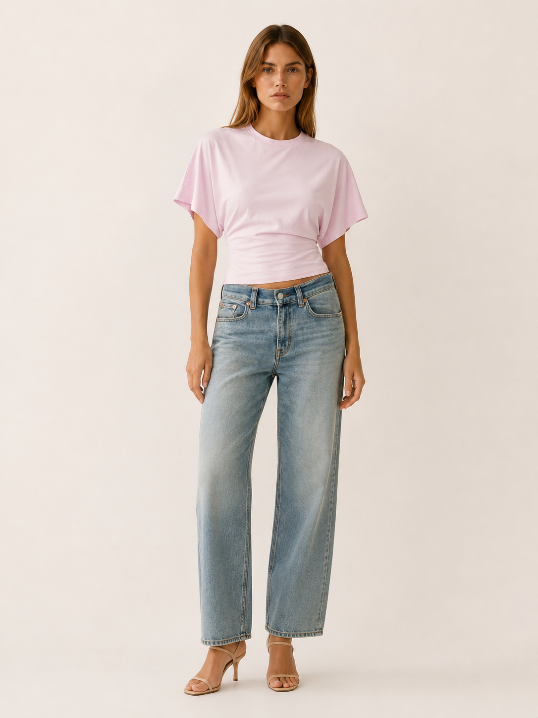 Helena | Women's Flared Sleeve Fitted Waist Top