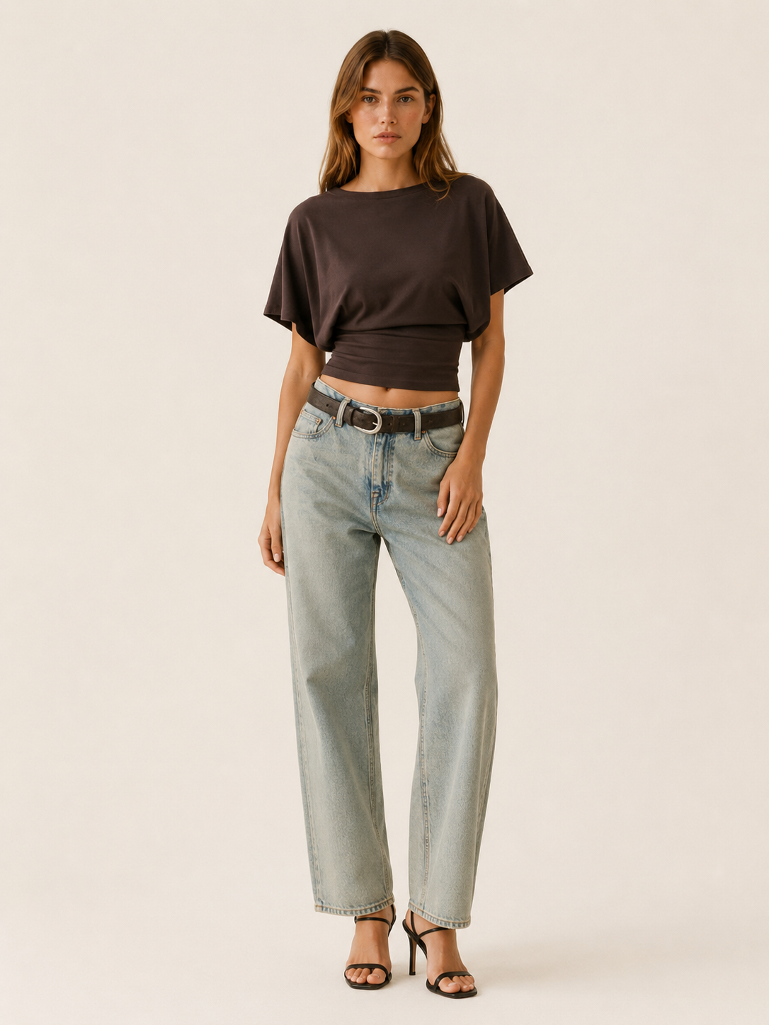 Helena | Women's Flared Sleeve Fitted Waist Top