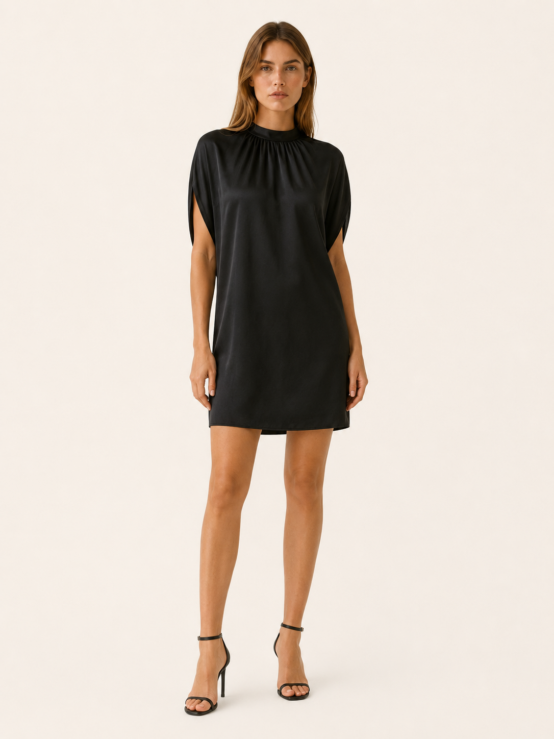 Hollis | Summer Figure Flattering Mini Dress with V Neck Lightweight